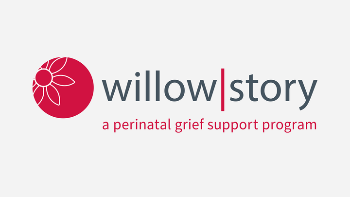 Logo for willow story perinatal grief support program.